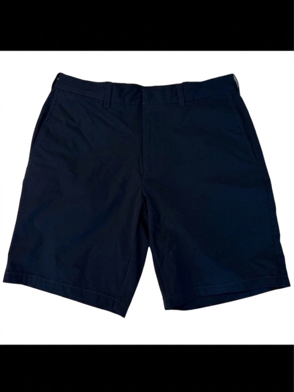 J. Crew Men’s Flex Shorts Performance Wicking Navy Blue Size 32 Golf Flat Front